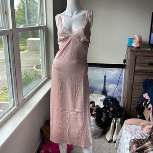 halter night dress Beyond Yoga SoftWash Linen Halter Dress